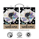 Radiant Dragonfly Welcome Burlap Flag House