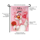 Just a Love Goose Burlap Garden Flag Garden