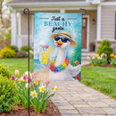 Just a Beachy Goose Burlap Garden Flag Garden