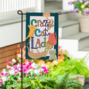 Pet Central Crazy Cat Lady Burlap Flag Garden