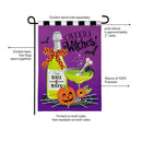 Cheers Witches! Burlap Flag Garden