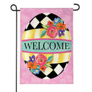 Courtly Check Egg Burlap Flag Garden