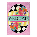 Courtly Check Egg Burlap Flag Garden
