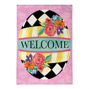 Courtly Check Egg Burlap Flag House