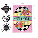 Courtly Check Egg Burlap Flag House