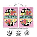 Courtly Check Egg Burlap Flag House