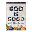 God Is Good Burlap Garden Flag Garden