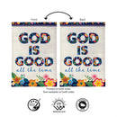God Is Good Burlap Garden Flag Garden