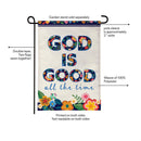 God Is Good Burlap Garden Flag Garden