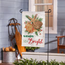 Sandy & Bright Coastal Shells Burlap Garden Flag Garden