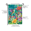 Hummingbird Haven Burlap Garden Flag Garden