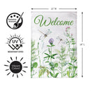 VivaStyle Veranda Garden Burlap Garden Flag Garden