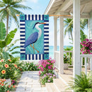 Seaside Retreat Hernon Burlap Flag House