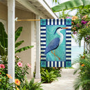 Seaside Retreat Hernon Burlap Flag House