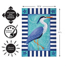 Seaside Retreat Hernon Burlap Flag House