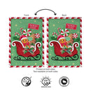 North Pole Treats Sleigh Burlap Garden Flag Garden