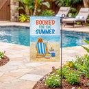 Booked For The Summer Burlap Garden Flag Garden