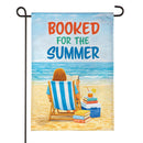 Booked For The Summer Burlap Garden Flag Garden