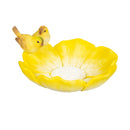 Cottage Garden Bird Feeder, Resin Blooming Petals, 2 Asst