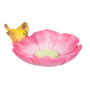 Cottage Garden Bird Feeder, Resin Blooming Petals, 2 Asst