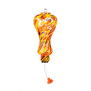 Cottage Garden Bird Feeder, ArtGlass Hummingbird Feeder, Amber Swirl