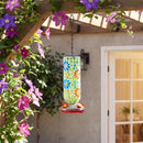Cottage Garden Bird Feeder, Mosaic Hummingbird Feeder, Floral