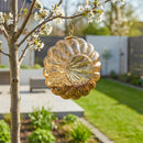 VivaStyle Bird Feeder, Round Glass, Amber