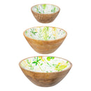 VivaStyle Veranda Garden, Wood Bowl Set, Set of 3