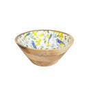 Seaside Retreat Songbird Citrus Wood Bowl, Set of 3