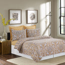 Shay Damask King Quilt Set