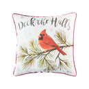 Deck the Halls Cardinal Pillow