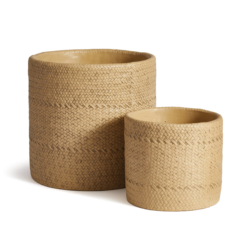 NAPA Home & Garden, TWILL WEAVE POTS, SET OF 2,CD403