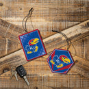 University of Kansas Air Freshener, Set of 2