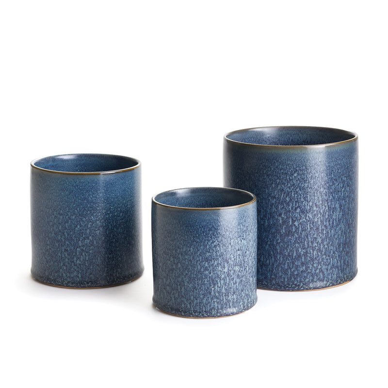 NAPA Home & Garden, AURA POTS, SET OF 3,CH320BL