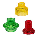 Heartfelt Cheer Candle Holder Glass Reversible, Fits both a tealight and Votive Candle, 3", CDU