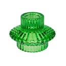 Heartfelt Cheer Candle Holder Glass Reversible, Fits both a tealight and Votive Candle, 3", CDU