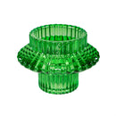 Heartfelt Cheer Candle Holder Glass Reversible, Fits both a tealight and Votive Candle, 3", CDU