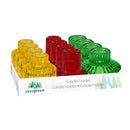 Heartfelt Cheer Candle Holder Glass Reversible, Fits both a tealight and Votive Candle, 3", CDU