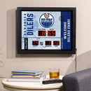 Scoreboard Wall Clock, Edmonton Oilers
