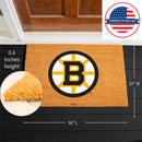 Boston Bruins 2025 Large Full Color Coir Mat, 36"x24"