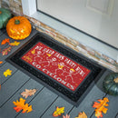Iowa State University Flocked Coir Halloween Sassafras Switch Mat, 22"x10"