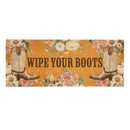 Petal & Plow Floral Boots, Coir Mat, 60"x24"