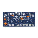 Houston Astros Flocked Coir Halloween Sassafras Switch Mat, 22"x10"