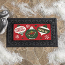 Minnesota Wild Holiday Flocked Coir Sassafras Switch Mat, 22"x10"