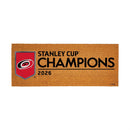 Carolina Hurricanes 2026 Stanley Cup Champions 60"x24" Full Coir Doormat, Full Color