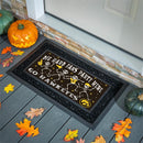 University of Iowa Flocked Coir Halloween Sassafras Switch Mat, 22"x10"