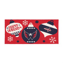 Washington Capitals Holiday Flocked Coir Sassafras Switch Mat, 22"x10"