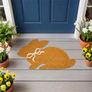 Hop Into Spring Bunny Shaped Coir Mat