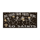 New Orleans Saints Flocked Coir Halloween Sassafras Switch Mat, 22"x10"