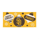 San Diego Padres Holiday Flocked Coir Sassafras Switch Mat, 22"x10"